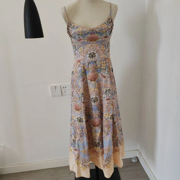 Zimmermann Rebellious style Tak mid-length floral print halter dress - Picture 2 of 11